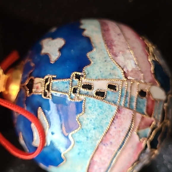 Boston Head Light Cloissoine Ornament - Picture 10 of 16
